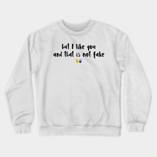 Young Royals : But I like you and that is not fake - rainbow crown Crewneck Sweatshirt by kobyakov